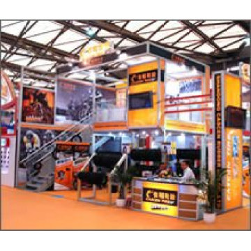 Shanghai factory export aluminium exhibition stand TWO STOREY BUILDING